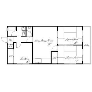 ヴィラ舞子坂【2階】の間取り