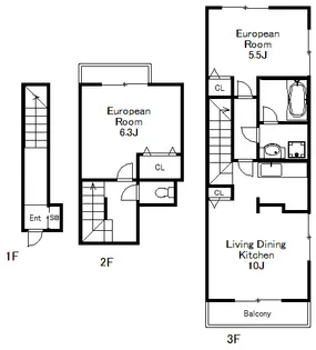 サージェ林I B【2階】の間取り