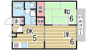 ピュアコートシミズ【1階】の間取り