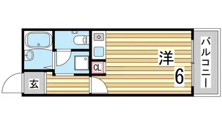 ワコーレ須磨寺【105号室】の間取り