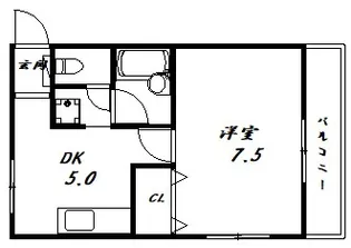 リトルバードD【2階】の間取り