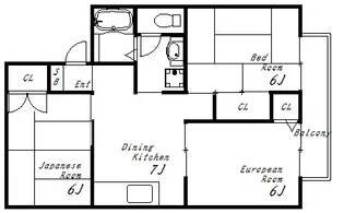 カサデルエスタ【2階】の間取り