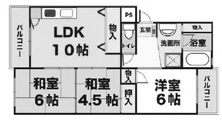 ベルデュウラ池上【1階】の間取り