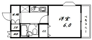 フロントパティブリックス【3階】の間取り