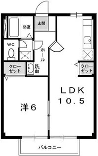 サンハイム【1階】の間取り