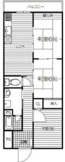 プレアール白水【3階】の間取り