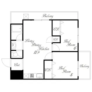 コーポ森本【3階】の間取り