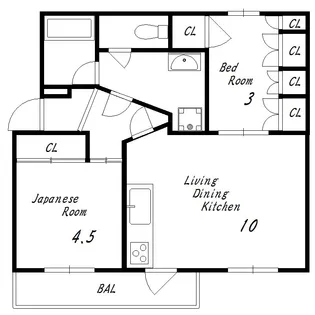 高尾台住宅2号棟【2階】の間取り