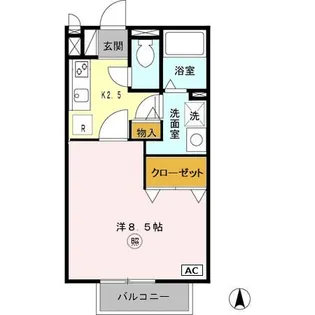兵庫県明石市大久保町大窪【アパート】の間取り