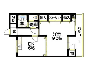ロイヤルコーポ吉田【4階】の間取り