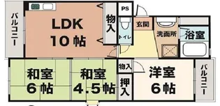 サンフォリア【3階】の間取り