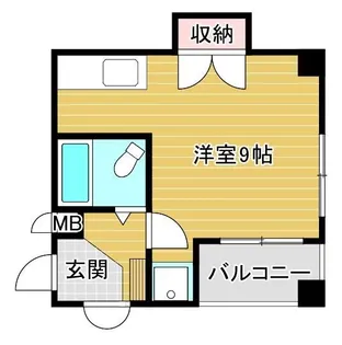 αⅡ大久保(アルファツー大久保)【4階】の間取り