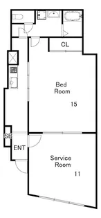 ラフレイズ本町【1階】の間取り