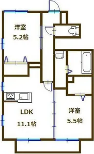 シャルマン【1階】の間取り