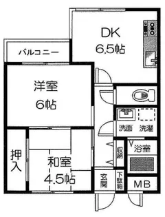 山手ハイツ【2階】の間取り