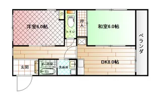 リライズ西明石【3階】の間取り