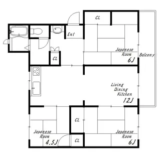 青山台住宅60号棟【5階】の間取り