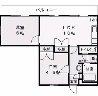 2DKの間取り画像