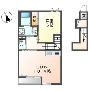 サニープレイス【2階】の間取り