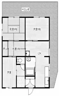 ペディコート神戸舞子坂【1階】の間取り