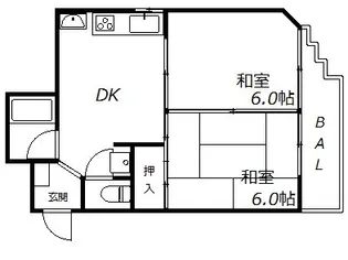 アーバンコート垂水【3階】の間取り