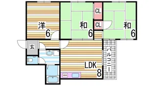 今田マンション【3階】の間取り
