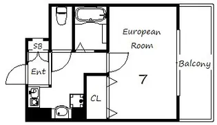 リヴィエル須磨【2階】の間取り
