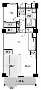 パラッシオ舞子【5階】の間取り