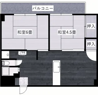 桑の木マンション【5階】の間取り