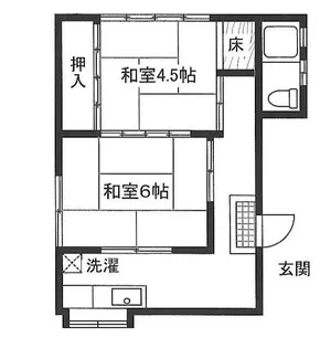 加納マンション【2階】の間取り