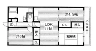 キィーロックハウス【3階】の間取り