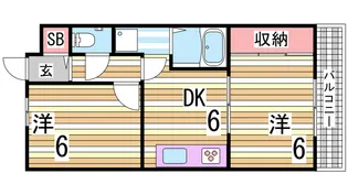 マリンクレール野田【3階】の間取り