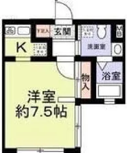 エビラ須磨【1階】の間取り