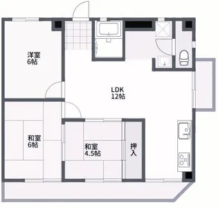 リアルティ大久保駅前【5階】の間取り