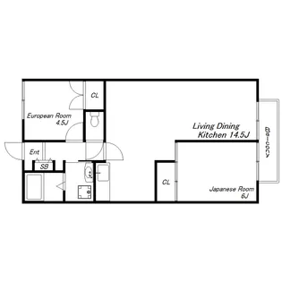 ハイツパルテール【1階】の間取り