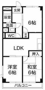 ナナミール西明石【3階】の間取り