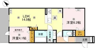 イルフォンターナ大田町【1階】の間取り