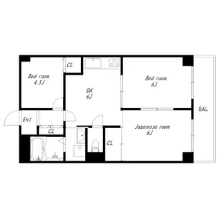 サイプレス【2階】の間取り