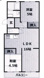 グリーンハイム山口【4階】の間取り