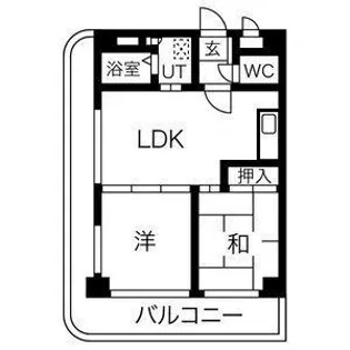 ハッピーコート明石【6階】の間取り