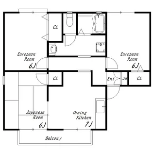 メゾン・ド・クレール【2階】の間取り