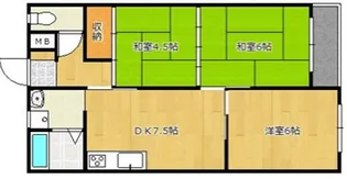 ネオハートβ【2階】の間取り