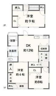 兵庫県明石市鳥羽【一戸建】の間取り