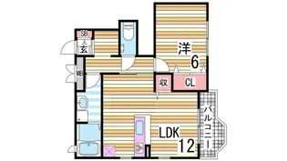 フリーデンハオス【1階】の間取り