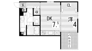 ブロンテ垂水海岸通WEST【3階】の間取り