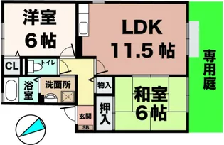 パルティール【1階】の間取り