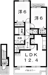 アンサードリームNKT【2階】の間取り