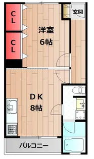 コーポ寿【4階】の間取り