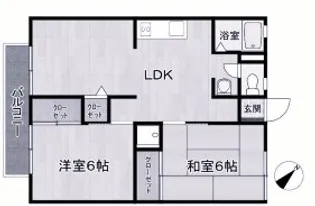 ビューラーフジイ【2階】の間取り