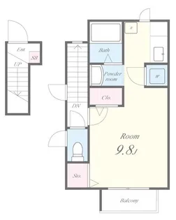 フォレスト江井島【2階】の間取り